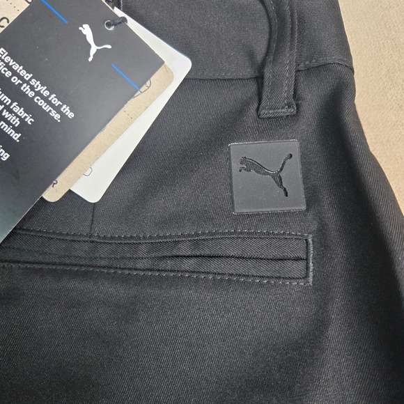 Puma Golf Mens Dealer Pants Black UPF 50+ Performance 535523 28x30 NEW - Picture 7 of 9